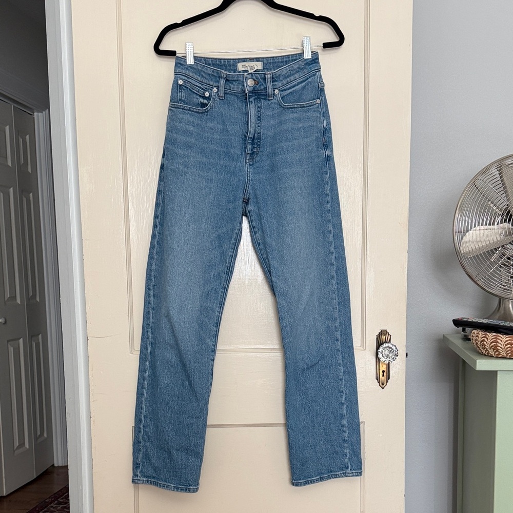 Madewell Women's Curvy Straight Leg Jeans - Blue size 27